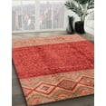 thumbnail image 2 of Ahgly Company Indoor Square Abstract Red Abstract Area Rugs, 4' Square, 2 of 6
