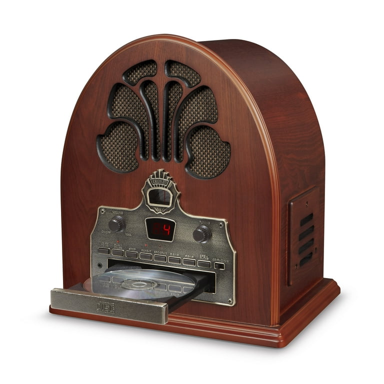 Crosley Cathedral Radio CD Player with Bluetooth & AM/FM, AC