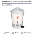 thumbnail image 4 of 3M Spray Cups Kit 26263, Standard (23.7 fl oz, 700 ml), 200 Micron Filter, 4 of 6