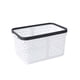 thumbnail image 5 of Billuyoard Cesta de almacenamiento transparente y visible para almacenamiento de cocina Cesta de almacenamiento hueca Artículos para el hogar Blanco puro talla mediana 2Conjunto, 5 of 6