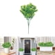 thumbnail image 3 of Hojas artificiales realistas de tarpin para exterior e interior, para jardín, hogar, decoración con hojas falsas verdes, 3 of 8