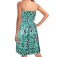 thumbnail image 4 of Viadha Summer Dress Plus Size Women's Bohemian Style Strapless Elastic Band Dress Without Sleeves Strapless Bra Fashionable Floral Print Dress, 4 of 7