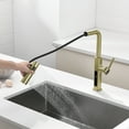 thumbnail image 6 of Lefton Pull-Out Waterfall Kitchen Faucet with Temperature Display, Two Water Outlet Modes, Single Hole, Brushed Gold, KF2209-5, 6 of 8