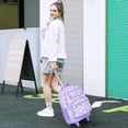 thumbnail image 7 of Rolling Backpack for Women and Men – Adult Wheeled Bookbag with Lunch Box, 3-in-1 Roller Bag for School Travel Work, Kids & Adults (Blue/Black), 7 of 7