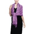 thumbnail image 2 of Peach Couture Soft and Silky Bamboo Rayon Luxurious Eco-Friendly Shawl, 2 of 2