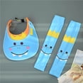 thumbnail image 2 of pitrice Children Summer Hat with Sleeves Cartoon Sun Protection Cap Set Wide Brim Beach Cap with Sleeves, 2 of 5