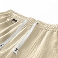 thumbnail image 6 of EOYWHK Men's Shorts Breathable Relaxed Fit Multi Pockets Casual Shorts Soft Lightweight Breathable Shorts for Basketball Running Gym Yellow L, 6 of 8
