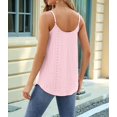 thumbnail image 6 of Dycnvjo Women'S Tank Tops Sleeveless Summer Top Spaghetti Strap Spring Shirt Loose Fit Beach Vacation 2025 Casual Light Pink L, 6 of 7