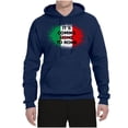 thumbnail image 2 of Wild Bobby, Italian Soccer Its Coming to Rome, Sports, Unisex Graphic Hoodie Sweatshirt, Navy, Small, 2 of 4