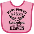 thumbnail image 3 of Inktastic Handpicked for Earth by My Grandpa in Heaven Angel Wings Boys or Girls Baby Bib, 3 of 4