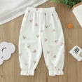 thumbnail image 3 of Quealent Girls Pants 2024 Fashion Baby Girl Outfits Summer Fashion Bell Bottom Pants Toddler Kids Girl Flared Pants White,12-18 Months, 3 of 4
