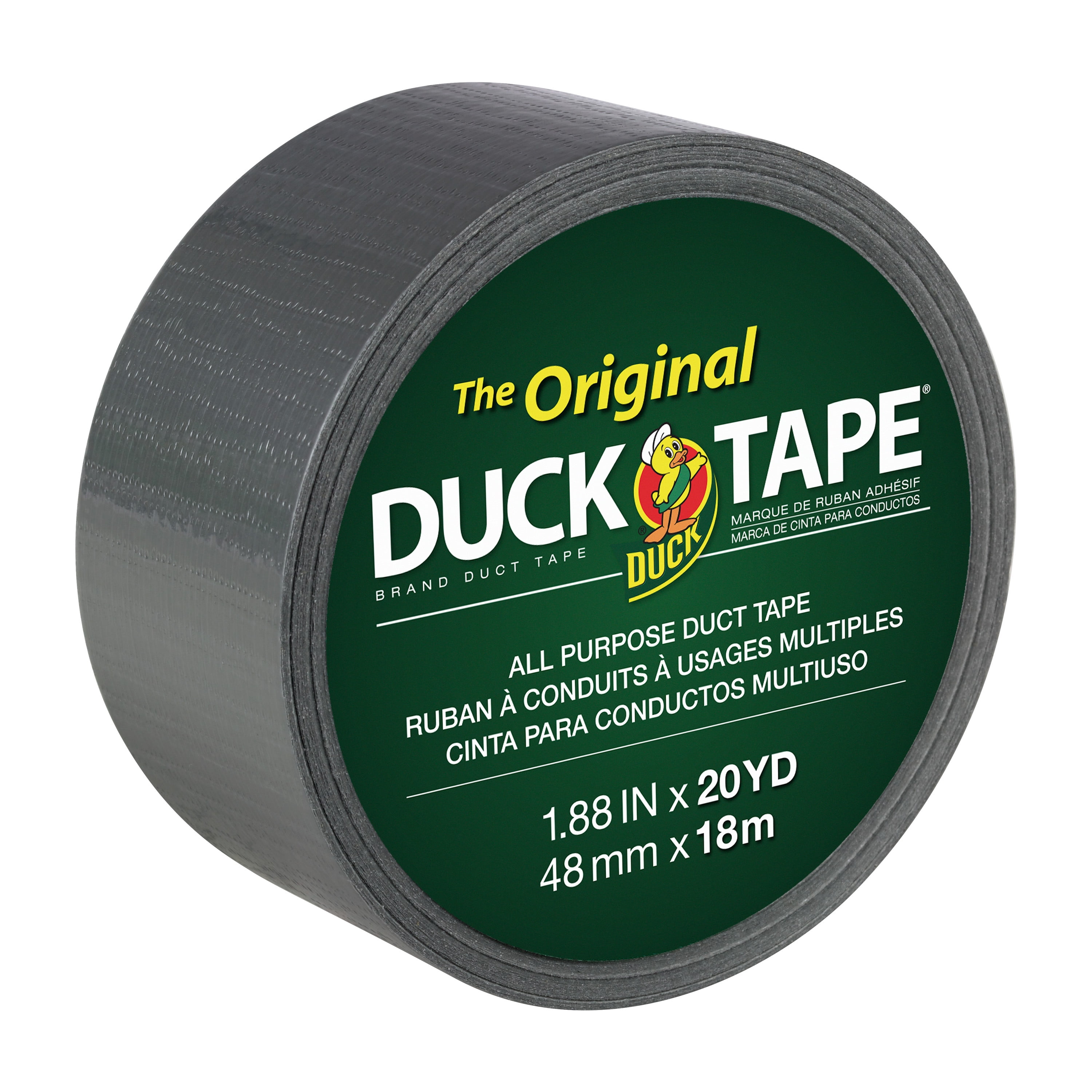 The Original Duck Tape Brand Duct Tape, 1.88 in. by 20 yd., Silver