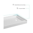 thumbnail image 5 of Elegant Kitchen & Bath STY01-R6030 60 x 30 in. Single Threshold Shower Tray Right Drain, Glossy White, 5 of 10