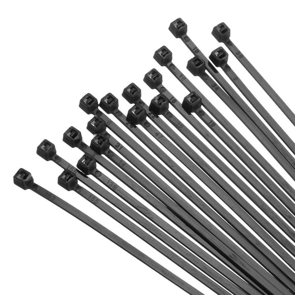 Uxcell 100PCS Cable Zip Ties 4 Inch, Self-Locking Nylon Wire Ties Heavy Duty with 18 LBS Tensile Strength Black