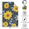 thumbnail image 3 of Coolnut Sunflowers Kitchen Dish Towels Set of 6,Dishcloths,Absorbent Soft Towels Hand Towels, Tea Towels,18" x 28", 3 of 6