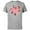 Athletic Heather, variant on Disney Princess Family Heart Dad of the Birthday Kid - Short Sleeve Cotton T-Shirt for Adults - Customized-Black