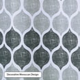 thumbnail image 4 of EastVita Polyester Fabric Geometric Pattern Bathroom Decoration Water-repellent Mildew-resistant Shower Curtain, 4 of 6
