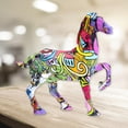 thumbnail image 4 of Mini estatuilla Multicolor, escultura de Animal para artes, muñeco de juguete para , decoración para hogar de Navidad Rb Macarena Caballo Estatuilla Estatua, 4 of 7