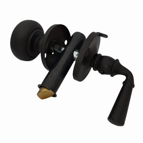 QCAA Solid Brass Storm Door Latch, Oil Rubbed Bronze US10B, Made in Taiwan, 1 Pack