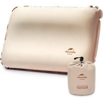 Nature Hike Inflatable Camping Pillow | Apricot Color | Ultralight, Compact, and Ergonomic for Camping, Hiking, and Travel