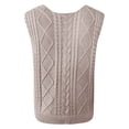 thumbnail image 5 of JIAYUE Women's Tank Tops Solid Color Sleeveless Stylish V Neck Knit Hollow Design Suitable For Everyday Wear Casual Summer Fashion Pair With Jeans Easy Care Cozy Female Camisole, 5 of 5