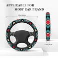thumbnail image 6 of YFYANG Universal Elastic Vintage Bohemian Stripes Car Steering Wheel Cover, Non-Slip Sweat Absorbent, 6 of 8