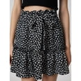 thumbnail image 6 of Relax Fit Belted Ruffle Mini Floral Skirt, 6 of 6
