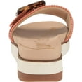 thumbnail image 3 of Sam Edelman Ariane Stucco Pink Open Toe Buckle Flat Leather Slides Wide Sandals (Stucco Pink, 6.5), 3 of 6