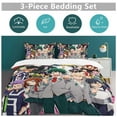 thumbnail image 5 of My Hero Academia Duvet Cover Set 3-Piece Bedding Set Soft Warm And Comfortable Soft Bed Set with 1 Duvet Cover And 2 Pillowcases for Bedroom All Season 102"x90", 5 of 7