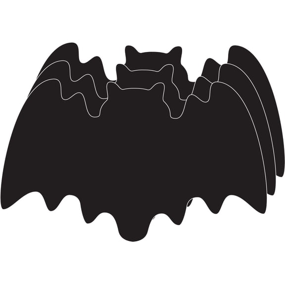 SHAPES ETC. Small Single Color Cut-Out - Bat