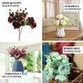 thumbnail image 4 of Efavormart Pack of 2 | Bushes Turquoise Peony, Rose Bud And Hydrangea Artificial Silk Flower Bouquets For Wedding Home Floral Arrangement, 4 of 11