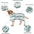 thumbnail image 2 of Luxury Microfiber Dog Bathrobe, Quick Dry Dog Towel Robe with Adjustable Belly Strap, Soft Absorbent Pet Drying Coat for After Bath Swim Grooming, for Small Medium Large Dogs (gray,M), 2 of 7