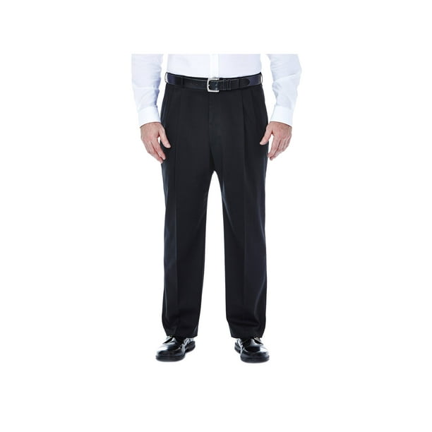 Haggar - Haggar Men's Motion Khaki Straight Fit Flat Front Supreme Flex Waistband Pant - Walmart