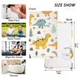 thumbnail image 2 of Dinosaurs Leaf Cotton Face Towels Absorbent Hand Towel Soft Bathroom Towel for Kitchen Hotel Decoration, 2 of 7