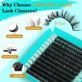 thumbnail image 2 of Kit de extensión de pestañas AMZGIRL LASH, 240 unidades, rizo en D de 9 a 16 mm, 2 of 7