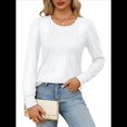 thumbnail image 3 of Blusas Tipo Túnica de Larga Abullonada para Mujer, con Cuello Redondo Plisado, Elegantes, Informales, Holgadas, para Invierno y . S, 3 of 6