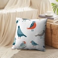 thumbnail image 4 of LALILO Throw Pillow Covers Colorful Doodle Bird Collection Funny Cushion Cover 18" x 18", 2 Pack, 4 of 6