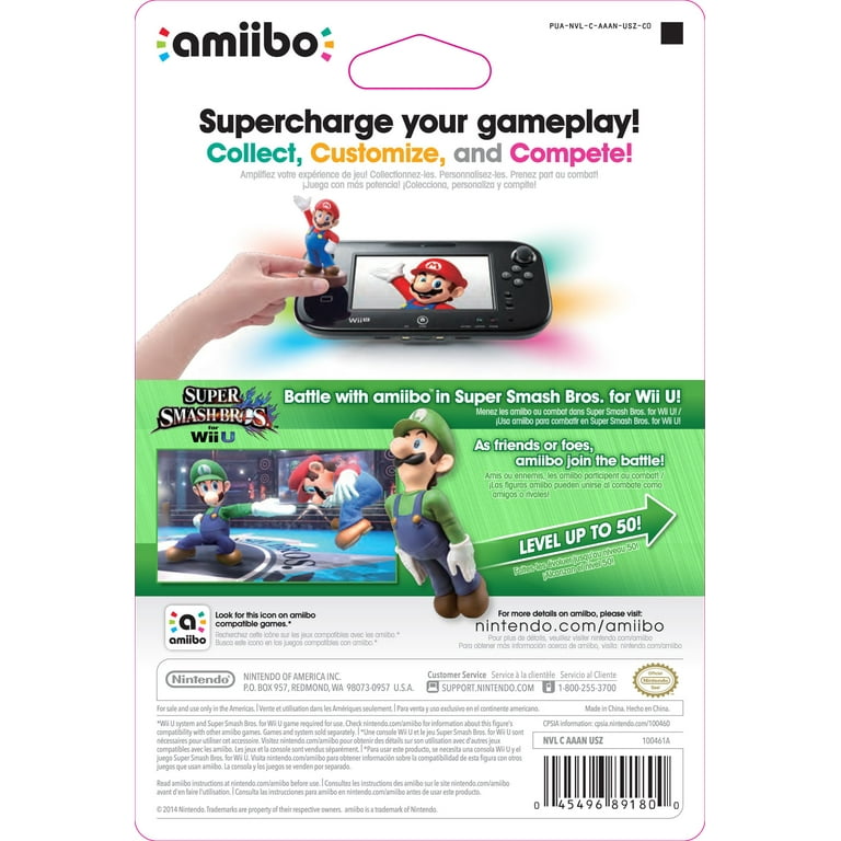 Luigi - Super Smash Bros Series - Nintendo Amiibo Video Game