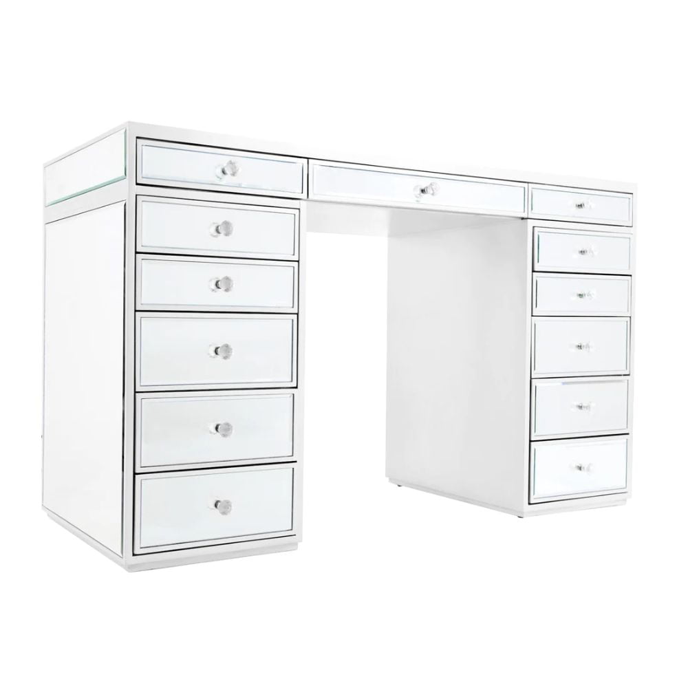 Slaystation plus premium mirrored outlet vanity table