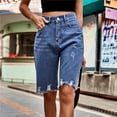 thumbnail image 3 of 2026 Bermudas de mezclilla for mujer, pantalones cortos holgados informales de talle alto Y2k, pantalones cortos Cargo de moda de verano, 3 of 7