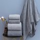 thumbnail image 4 of Toallas de baño grandes de secado rápido Wosthever Conjunto de colores a rayas, 4 of 6