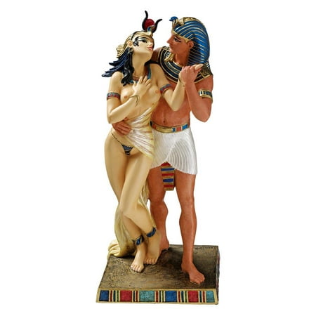 Royal Embrace: Egyptian Pharaoh and Queen Statue