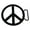 Peace Sign Die-Cut Black, variant on New Men Women Peace Sign Belt Buckle Symbol Dove Peace-Lover-Keeper Black Metal