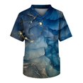 thumbnail image 1 of Men's Short Sleeve V Neck Print Chest Pocket Carer Top, 1 of 3