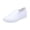 White, variant on Slip-On Canvas Sneakers, Low Top Casual Shoes, School and Streetwear, Everyday Walking Footwear, Elastic Side Panels, Women Slip-On Platform Loafers Casual Comfortable Loafer Shoes, White 7