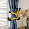 thumbnail image 6 of Xecvkr Honeybee Curtain Tieback Clip Drapery Clamp Window Bedroom Nursery Decorative Yellow Nylon Secure Non Slip Easy Install Durable Subtle Accent Gift 1pc Yellow, 6 of 6