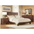 thumbnail image 2 of Solid Wood Platform Bed in Brick Brown Finish, 2 of 7
