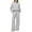 108# Light Gray, variant on Huankd Two Piece Outfits Half Zip Sweatshirt Sweatsuit Lounge Sets for Women Matching Set Wide Leg Sweatpant Tracksuit Dark Blue XL