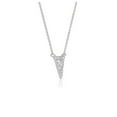 thumbnail image 2 of Diamond Inverted Triangle Pendant in 14k White Gold 16 in, 2 of 4