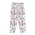 thumbnail image 5 of Goofa Tulips Flowers Printed Soft Pajama Pants for Women, Wide Leg Comfy Casual Lounge Yoga Pants-XX-Large, 5 of 9